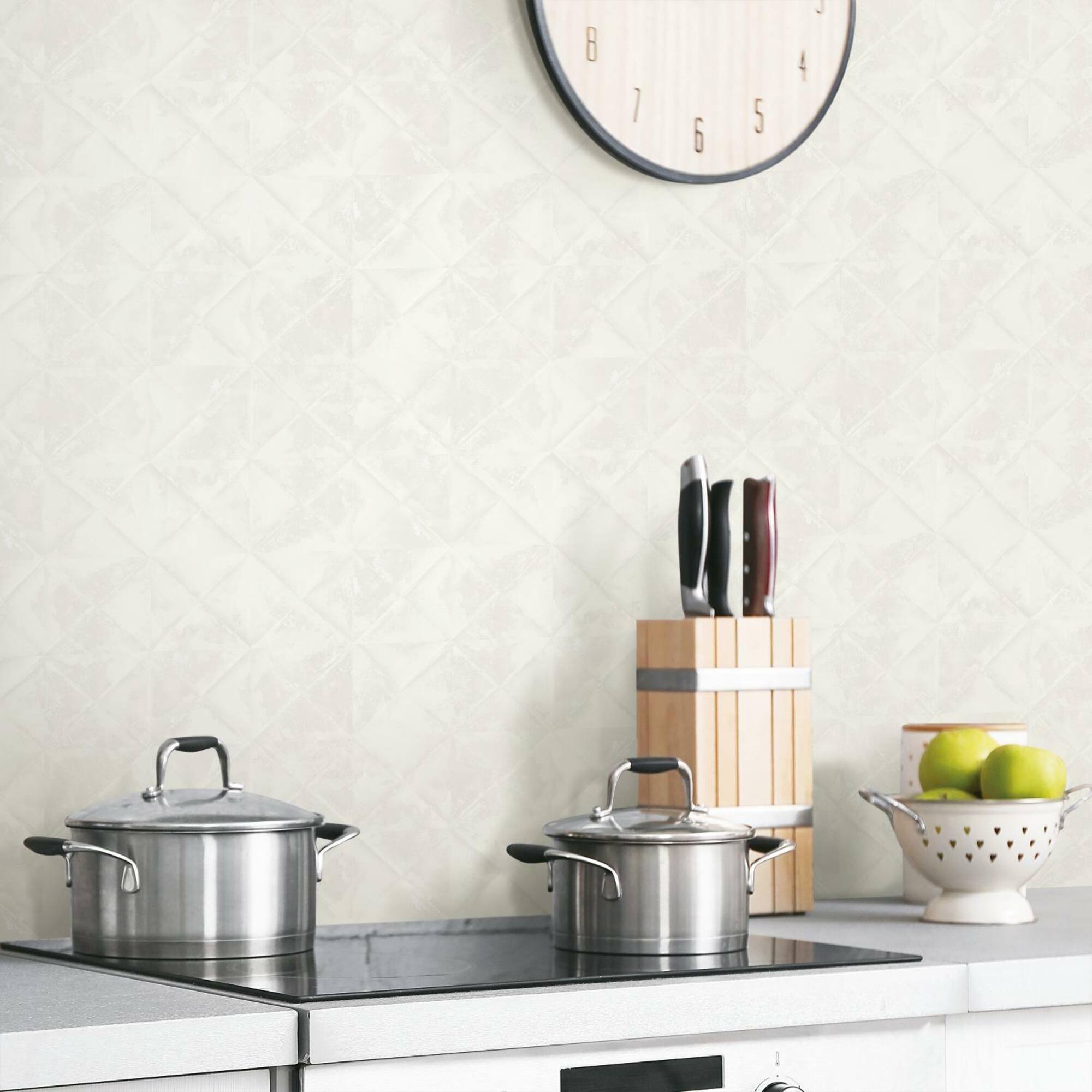 RoomMates Reclaimed Tin Diamond Peel & Stick Wallpaper
